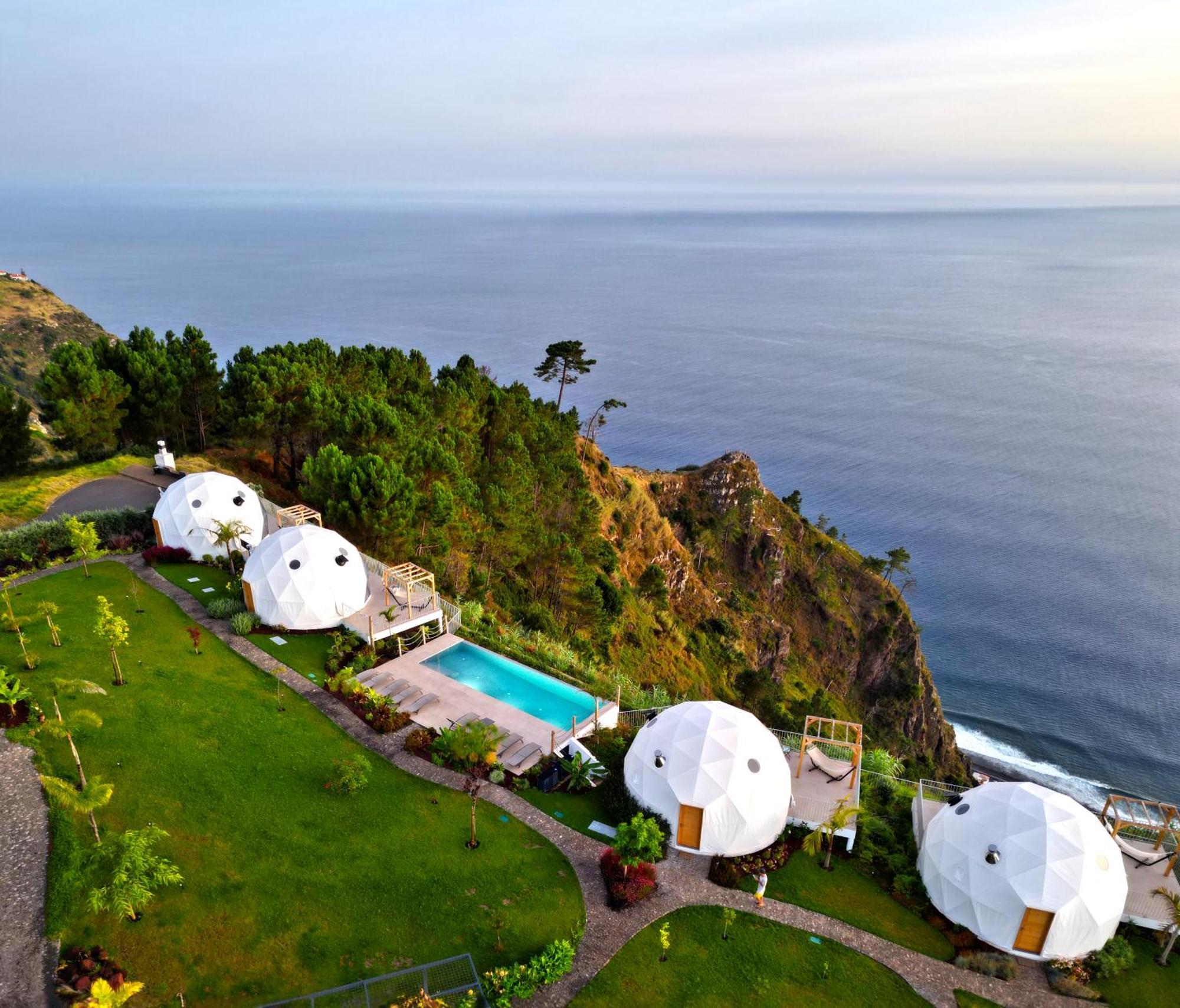 VI Naturae Glamping Faja da Ovelha Bagian luar foto